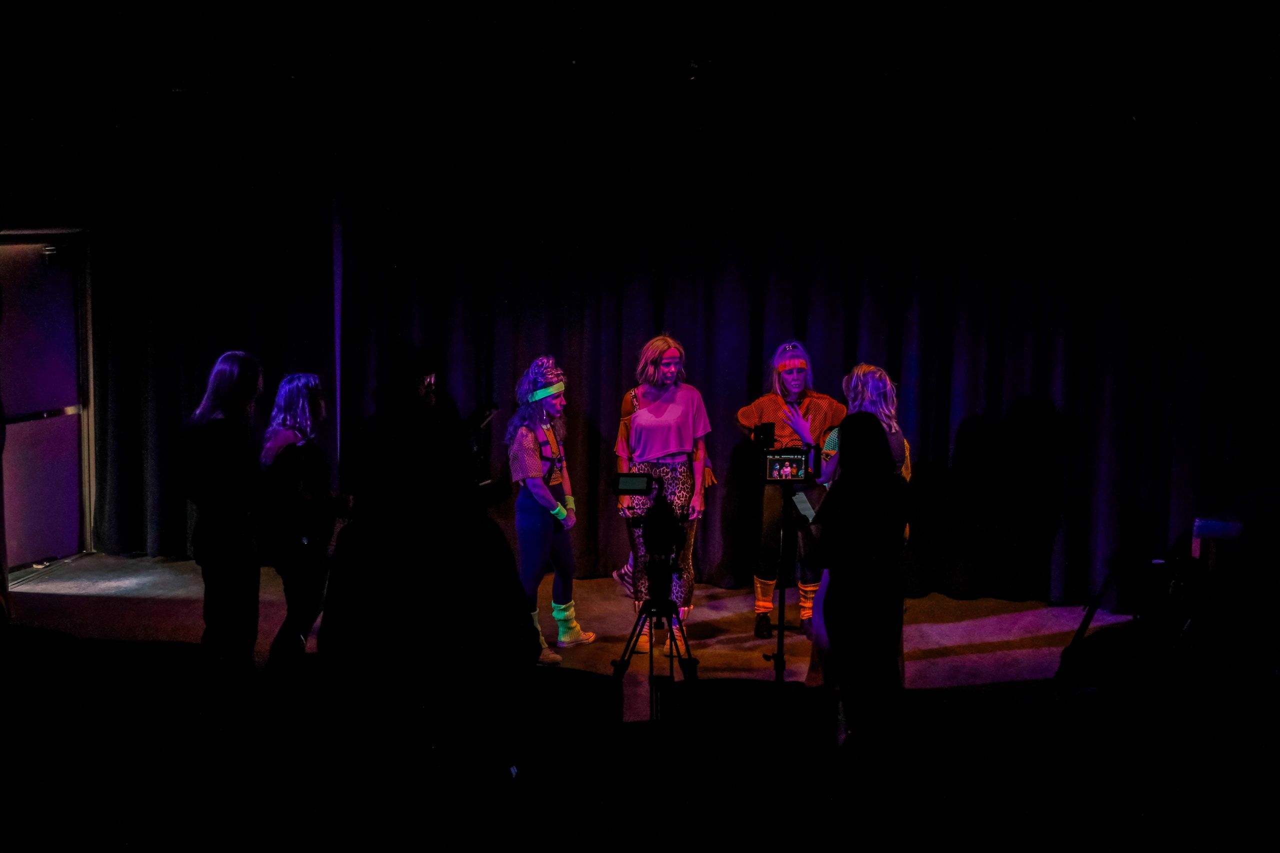 Stage performance colorful costumes